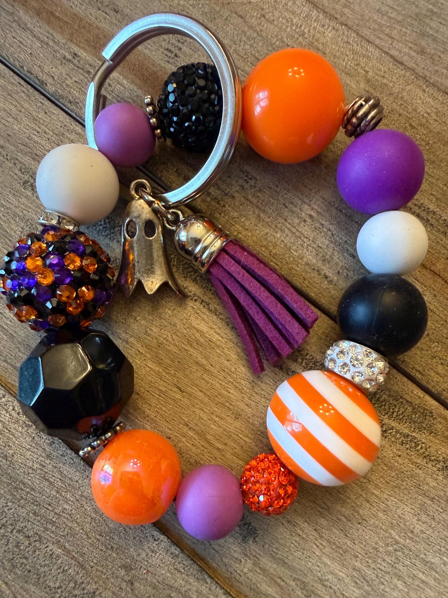 Spooky Spirit Halloween Bracelet Keychain